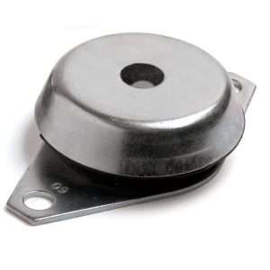 SUPPORTO ANTIVIBRANTE A CAMPANA CON FORO PASSANTE