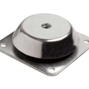 SUPPORTO ANTIVIBRANTE A BASE QUADRATA CON DADO